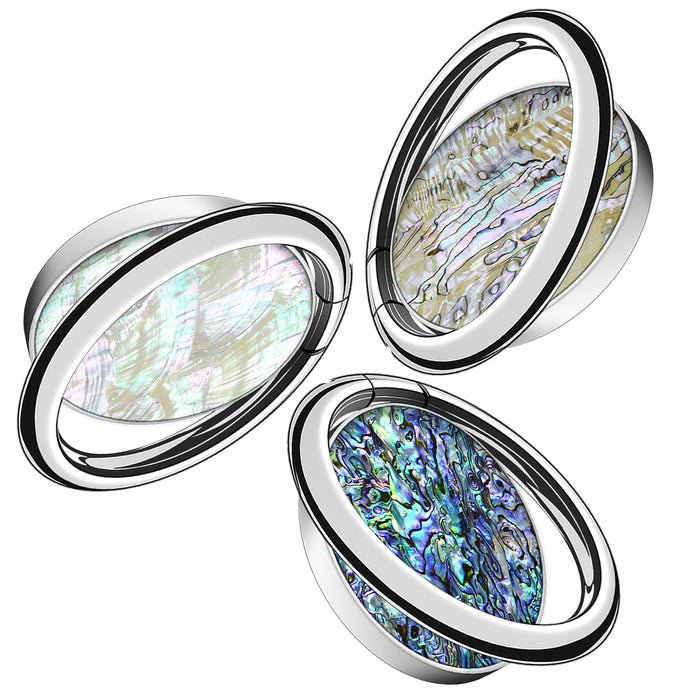 Abalone Pearl Finger Ring Kickstand/Grip for iPhone, Galaxy and Pixel