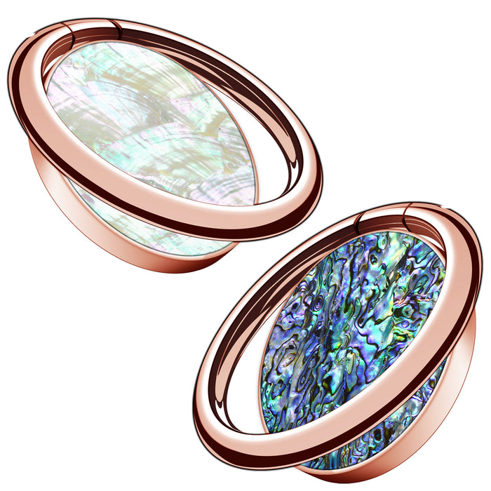 Abalone Pearl Finger Ring Kickstand/Grip for iPhone, Galaxy and Pixel