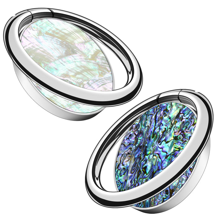 Abalone Pearl Finger Ring Kickstand/Grip for iPhone, Galaxy and Pixel