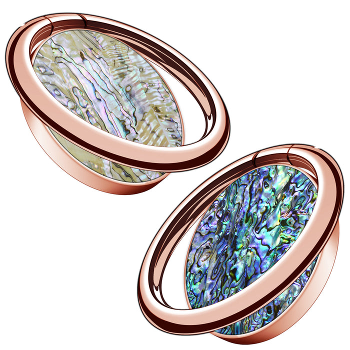 Abalone Pearl Finger Ring Kickstand/Grip for iPhone, Galaxy and Pixel